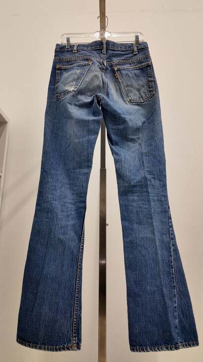Vintage Levi’s Orange Tab Flare Jeans - 1970s High Waisted Denim - Picture 4 of 4